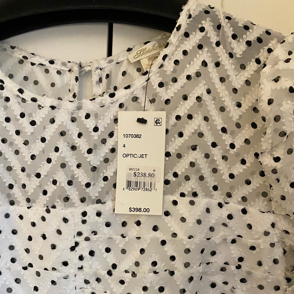 SHOSHANNA NWT Kayleigh Optic/Jet Dress - Picture 5 of 7